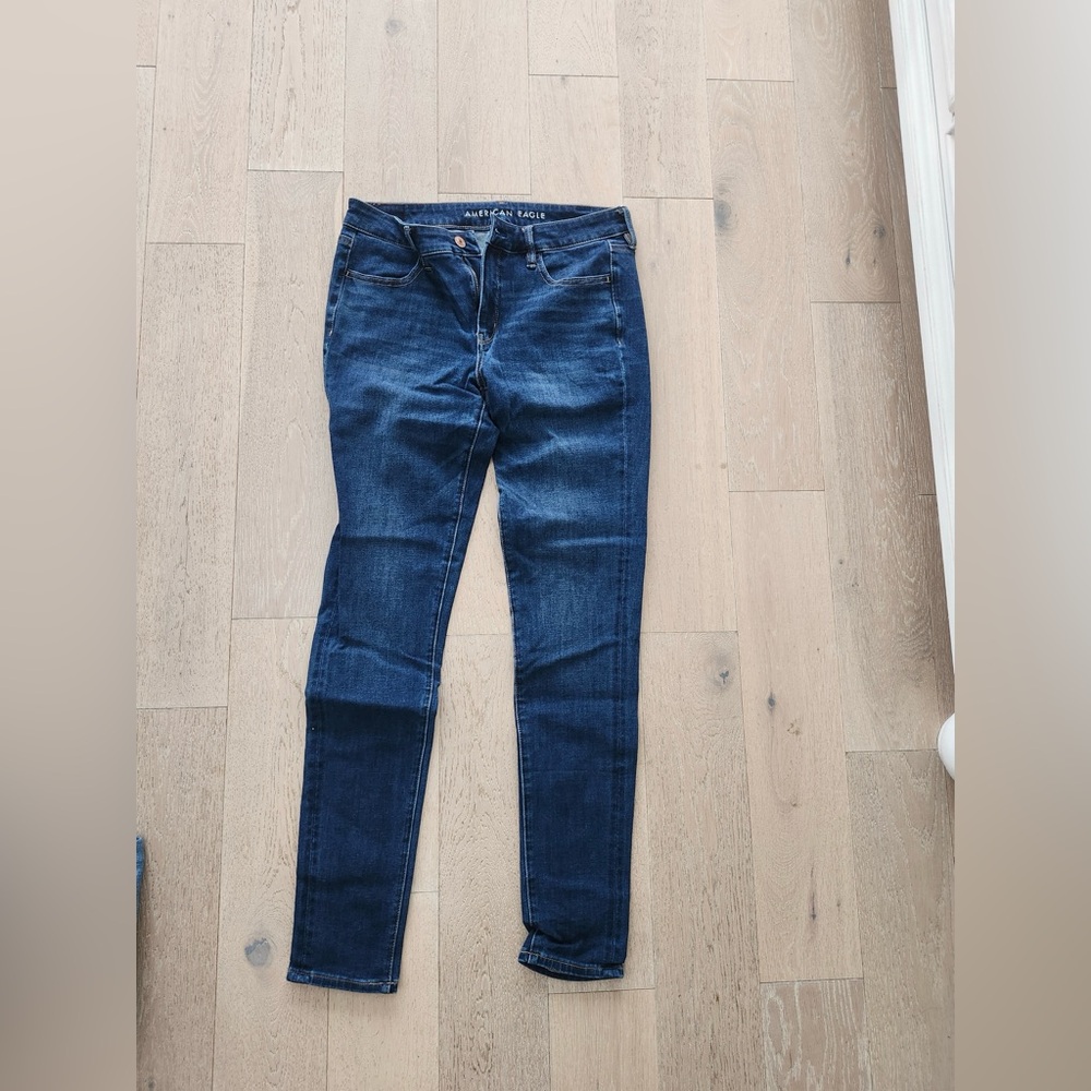 American Eagle Outfitters Deep Blue Skinny Jeans